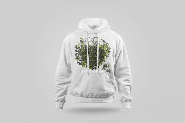 Hoodie — Floral Tie Guan Yin
